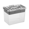 Sunware Q-line boîte de rangement avec insert 9 litres - transparent 216762 - 1