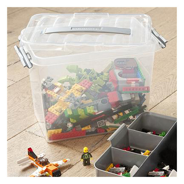 Sunware Q-line boîte de rangement avec insert 9 litres - transparent 216762 - 4