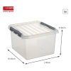 Sunware Q-line boîte de rangement transparente 26 litres 216541 - 2