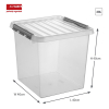 Sunware Q-line boîte de rangement transparente 38 litres 216542 - 2