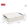 Sunware Q-line boîte de rangement transparente 60 litres 216543 - 2