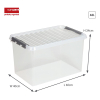 Sunware Q-line boîte de rangement transparente 62 litres 216538 - 2