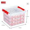 Sunware Q-line boîte de rangement transparente pour décorations de Noël 26 litres (75 boules de Noël) 216570 - 2