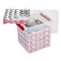 Sunware Q-line boîte de rangement transparente pour décorations de Noël 38 litres (125 boules de Noël) 216569