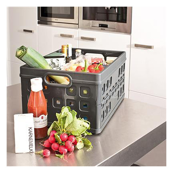 Sunware Square caisse pliante 32 litres - anthracite 216547 - 3