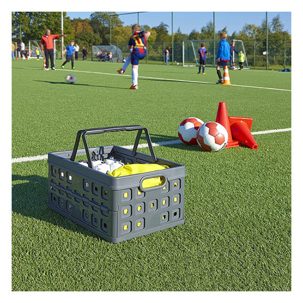 Sunware Square caisse pliante avec poignée 32 litres - anthracite/noir 216549 - 3