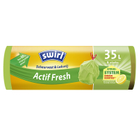 Swirl sacs-poubelle indéchirables et étanches ActifFresh 35 litres (9 pièces) SSW00084