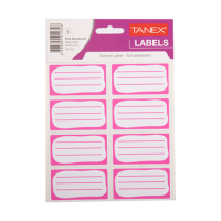Tanex étiquettes scolaires (40 pièces) - rose 404150