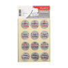 Tanex Happy Birthday autocollants (2 x 12 pièces) - argent 404136 - 1