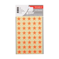 Tanex Stars autocollants (2 x 40 pièces) - rouge fluo 404123
