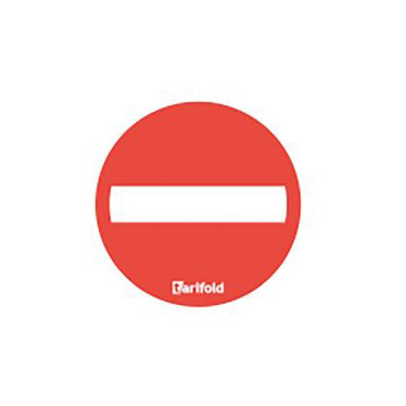 Tarifold autocollant d'avertissement adhésif "sens interdit" (10 pièces) 400681 - 1