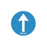 Tarifold autocollant d'avertissement unidirectionnel (10 pièces) 400683