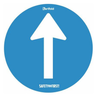 Tarifold pictogramme de sécurité au sol unidirectionnel (Ø 500 mm) 405075
