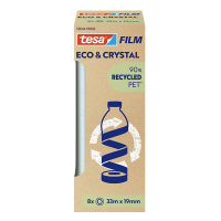 Tesa Eco & Crystal ruban adhésif 19 mm x 33 m (8 rouleaux)