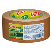 Tesa Eco Paper Standard ruban d'emballage 50 mm x 50 m (1 rouleau) - marron 203301