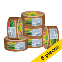 Tesa Eco Paper Standard ruban d'emballage 50 mm x 50 m (6 rouleaux) - marron 202410