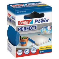 Tesa Extra Power Perfect ruban adhésif textile 38 mm x 2,75 m - bleu 202281