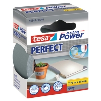 Tesa Extra Power Perfect ruban adhésif textile 38 mm x 2,75 m - gris 202285