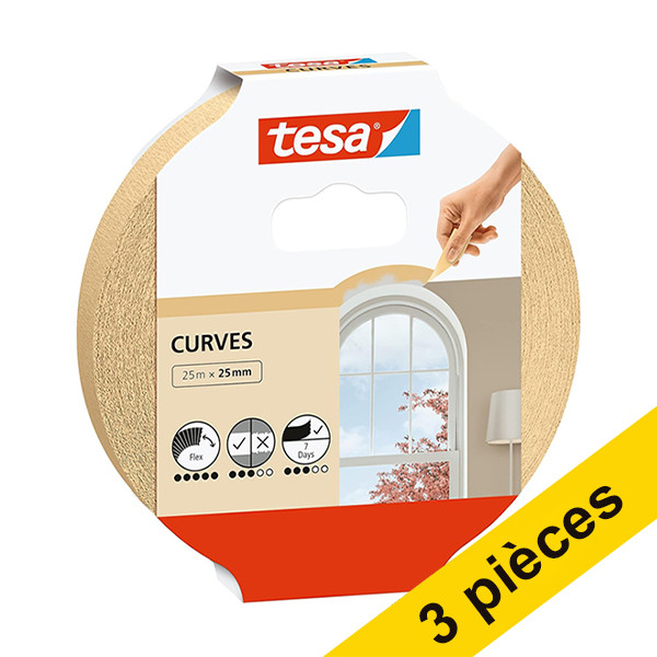 Offre : 3x ScotchBlue ruban de masquage multi-surfaces 24 mm x 41 m 202408 - 1