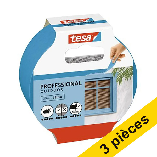 Offre : 3x Tesa Professional Outdoor ruban de masquage 38 mm x 25 m 202405 - 1
