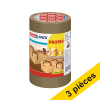 Tesa Pack ruban adhésif d'emballage marron 50 mm x 66 m pack (3 rouleaux) 202333 - 1