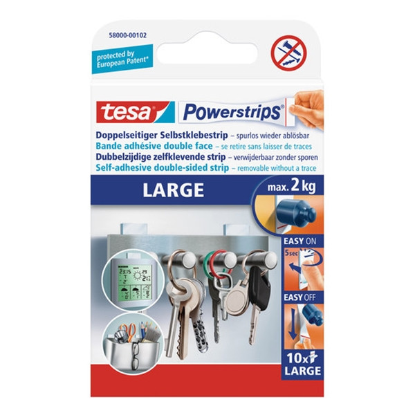 Tesa Powerstrips large (10 pièces) 202266 - 1