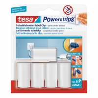 Tesa Powerstrips pour câbles (5 pièces) - blanc 202352
