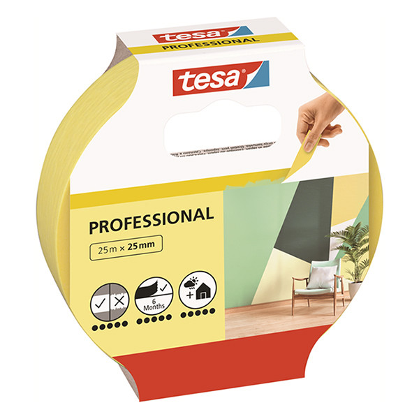 Tesa Professional ruban de masquage 25 mm x 25 m 203356 - 1