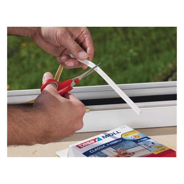 Tesa TesaMoll Classic D-profile joint d'isolation 6 m x 9 mm - blanc 203316 - 3