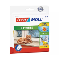 Tesa TesaMoll Classic E-profile joint d'isolation 6 m x 9 mm - blanc 203306
