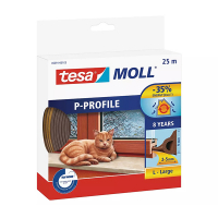 Tesa TesaMoll Classic P-profile joint d'isolation 25 m x 9 mm - marron 203313