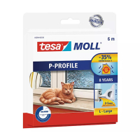 Tesa TesaMoll Classic P-profile joint d'isolation 6 m x 9 mm - blanc 203310