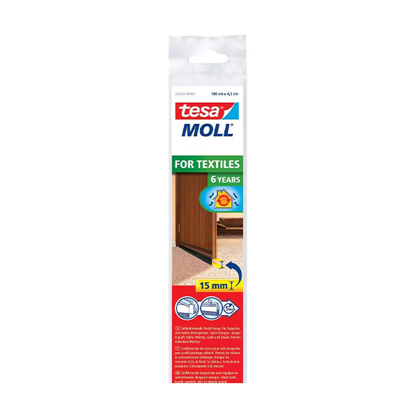 Tesa TesaMoll For Textiles isolation bas de porte 43 mm x 1 m - marron 203327 - 1