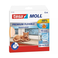 Tesa TesaMoll Premium Flexible joint d'isolation 6 m x 9 mm - transparent 203305