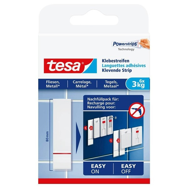 Tesa bandes adhésives de recharge pour carrelage et métal 3 kg (6 pièces) 202359 - 1