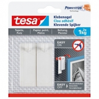 Tesa clou adhésif pour surfaces sensibles 1 kg (2 pièces) 202301
