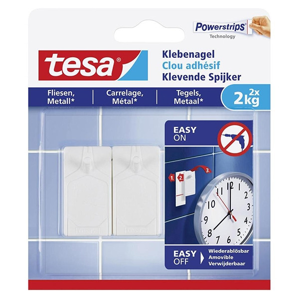 Tesa clous adhésifs pour carrelage et métal 2 kg (2 clous) 202295 - 1