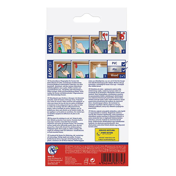 Tesa mousitiquaire Insect Stop confort fenêtre (120 x 240 cm) - noir STE00010 - 2