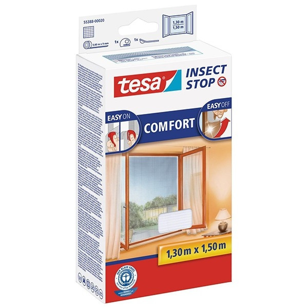 Tesa moustiquaire Insect Stop confort fenêtre (130 x 150 cm) - blanc STE00013 - 1