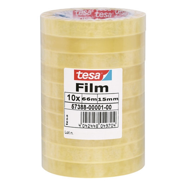 Tesa ruban adhésif 15 mm x 66 m (10 rouleaux) 202294 - 1