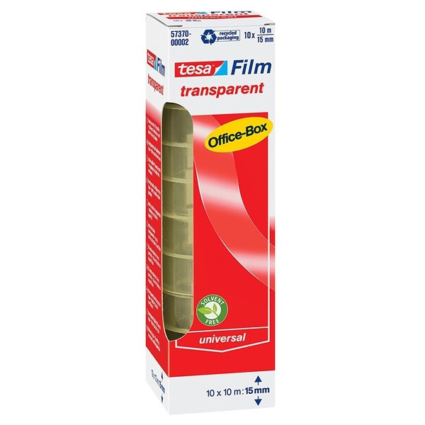 Tesa ruban adhésif transparent 15 mm x 10 m (10 rouleaux) 202286 - 1