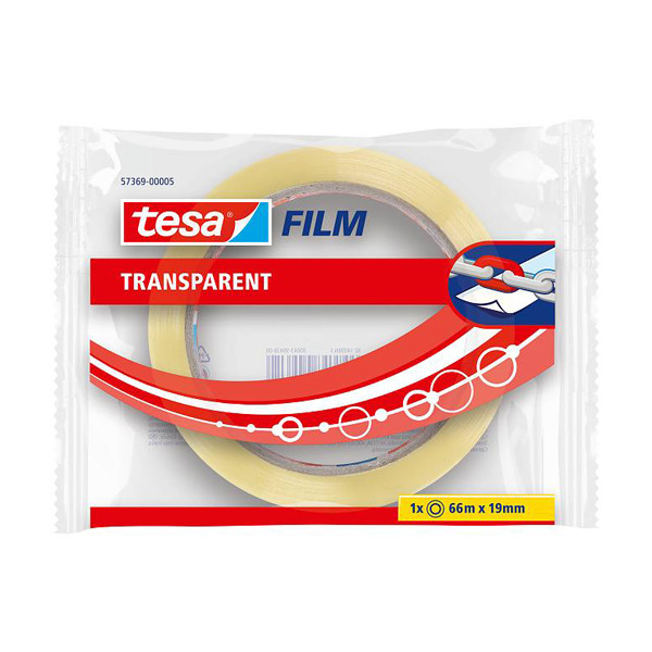 Tesa ruban adhésif transparent 19 mm x 66 m 202368 - 1