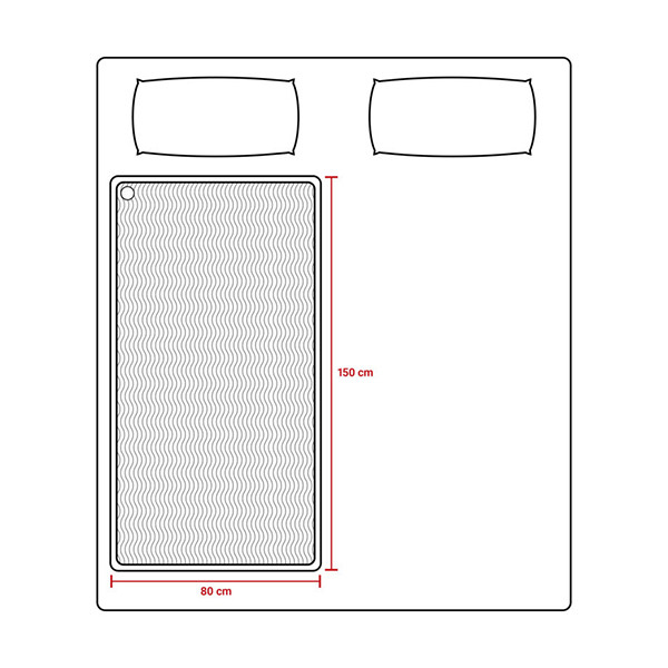 Tomado TEB1510W sous-couverture électrique 1 personne 150 x 80 cm 828753 - 6