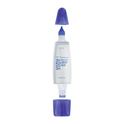 Tombow colle liquide avec deux pointes Aqua (50 ml) 241500 - 1