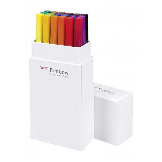 Tombow feutres pinceaux couleurs primaires (18 pièces) 241518 - 1