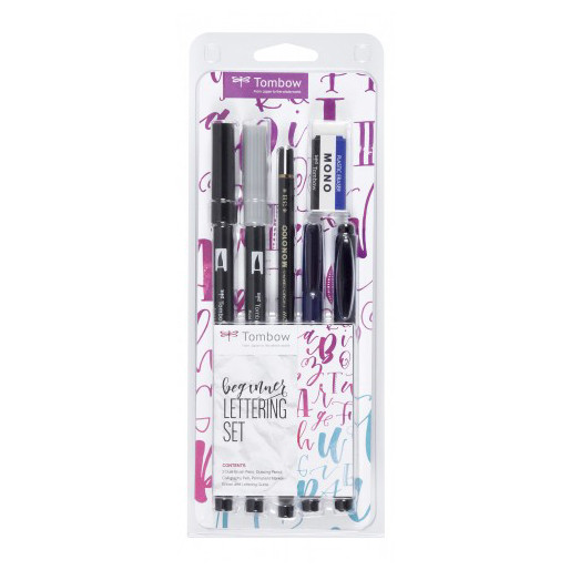 Tombow set de lettrage manuel pour débutants 241526 - 1