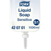 Tork 420701 savon liquide pour peaux sensibles pour distributeur Tork S1 (1 litre) STO00143 - 1