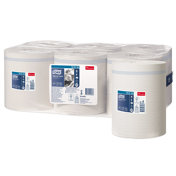 Tork Centerfeed 100134 papier d'essuyage 1 pli 6 rouleaux pour distributeur Tork M2 STO00026 - 1