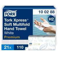 Tork Xpress® 100288 essuie-mains 2 plis 21 paquets pour distributeur Tork H2 STO00039