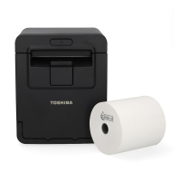 Toshiba HSP-100 imprimante tickets de caisse avec port USB et rouleau de caissse 123encre thermique blanc 80x80x12 (5 rouleaux) 832340